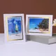 Cadre photo en papier pour la décoration de la maison cadre photo en carton doré PMurcia blanc
