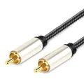 Digital Audio Coaxial Cable 24K Gold Plated Connectors S/PDIF RCA Male to RCA Male for Home Theater