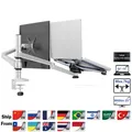 Hyvarwey OA-7X Desktop 27 inch LCD Monitor Holder+10-15.6 inch Laptop Holder Stand Full Motion Dual