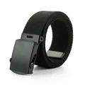 New Unisex Automatic Buckle Fashion Nylon Belt Classic Popular Casual Light Practical Woven Smooth