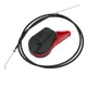 Lawn Mower Throttle Control Switch And Cable 1350mm Throttle Cable Switch Set 8x5x3.5cm Black+Red