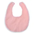 Bavoirs bandana pour bébé avec bordure en dentelle serviette salive en coton pour bébé