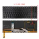 Nouveau clavier rétro4.2 RVB français russe américain pour HP OMEN 15 15EN 15-EN 15-transmer