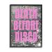 Stupell Industries bb-545-Framed Glam Death Before Disco Single Picture Frame Print on Canvas in Gray/Pink | 30 H x 24 W x 1.5 D in | Wayfair