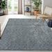 Gray 120 x 96 x 0.78 in Area Rug - Latitude Run® Modern Solid Shag Area Rug Plush Fluffy Throw Carpet & Runner for Home Decor Grey | Wayfair