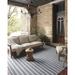 Gray 156 x 111 x 0.25 in Indoor/Outdoor Area Rug - Indoor/Outdoor Charlie Dove/Charcoal Area Rug Polyester Magnolia Home by Joanna Gaines x Loloi | Wayfair