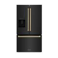Zline 36 In. 28.9 Cu. Ft. Standard-depth French Door External Water Dispenser Refrigerator w/ Dual Ice Maker In Fingerprint Resistant | Wayfair