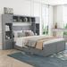 Latitude Run® Elegant & Functional Wood Bed w/ 4 Drawers & All-in-One Cabinet & Shelf | Wayfair 917E88B4B9734B2B8A6B890369428704