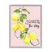 Stupell Industries ba-996-Framed Squeeze the Day Lemons By the Lakeside Single Picture Frame Print on Canvas in Green/Pink/Yellow | Wayfair