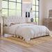 Winston Porter Mikhail Platform Bed Upholstered/Linen in Brown | 46.5 H x 63 W x 84.25 D in | Wayfair 0791AD6CBA2246AD962A8BBCF9FB0183