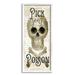 Stupell Industries ba-813-Framed Pick Your Poison Skull by Deane Beesley Single Picture Frame Print on Canvas in Black/White | Wayfair