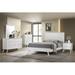 Coaster Janelle 4-Piece Eastern King Bedroom Set White Wood in Brown/White | 53.25 H x 79.25 W x 85.25 D in | Wayfair 223651KE-S4