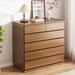 Hokku Designs Kenedy Solid Wood Accent Chest in Brown | 41.34 H x 39.37 W x 15.75 D in | Wayfair E872415F620C476398FBBA47FCCAF6E1