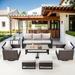 Latitude Run® Kapisa 7 Piece Rattan Sofa Seating Group w/ Cushions in Brown | 30 H x 74 W x 31 D in | Outdoor Furniture | Wayfair
