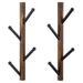 Red Barrel Studio® Solid Wood 8 - Hook Wall Mounted Coat Rack Wood in Black | Wayfair 9D665360F253464DA639E22C3259F34E