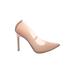 Mix No. 6 Heels: Slip-on Stilleto Cocktail Tan Solid Shoes - Women's Size 7 - Pointed Toe