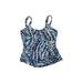 Lands' End Swimsuit Top Blue Scoop Neck Swimwear - Women's Size 3X