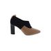 Via Spiga Heels: Brown Color Block Shoes - Women's Size 8