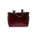 Coach Factory Leather Shoulder Bag: Patent Burgundy Print Bags