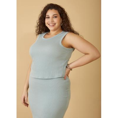 Plus Size Ribbed Tank Top