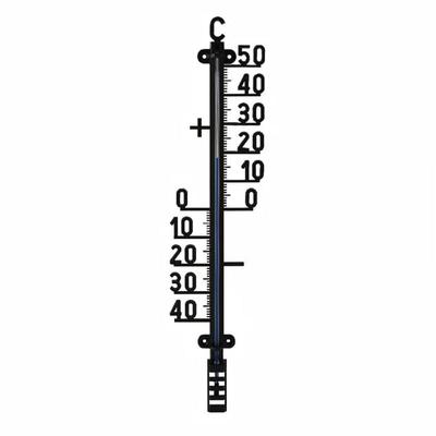 Xclou - Wandthermometer aus Kunststoff - Schwarz