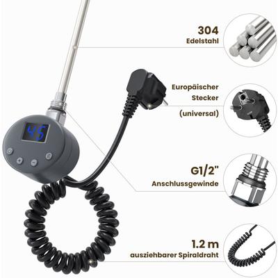 Heizwiderstande fur Handtuchheizkorper Badezimmerheizung Handtuchtrockner mit Thermostat