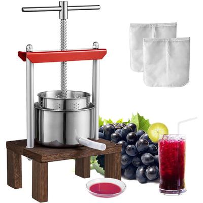 Mophorn - vevor 1,56 l Obstpresse Apfelpresse Fruchtpresse mit Ständer, Beerenpresse 17 x 10,3 cm