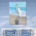 Egret Portrait Canvas Wall Art Multi Cool , Multi Cool