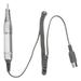 NUOLUX Professional Nail Drill Handle Handpiece for Electric Nail Manicure Pedicure Machine 202 (Silver & White)