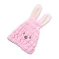 Creative Cartoon Rabbit Dry Hair Hat Elastic Shower Caps Salon Hat Absorbent Hair Wiping Towel Bathing for Children (Random Color)