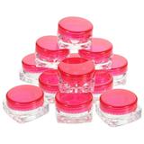 Cosmetic Bottle 12 Pcs Lotions Container Gift Small to Go Containers with Lids Cream Pot Plastic Travel