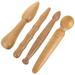 4 Pcs Wooden Acupuncture Stick Foot Massager Gifts for Christmas Chritmas Acupressure Rod