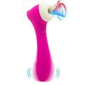 Female Couple with Rose Flower Toy- 2 in 1 Rose Flower Vibrating Sucking and Sucking 7 Modes G Spot Stimulater Rose sex Toy