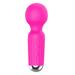 Mini Manual Waterproof Back Massagers Rechargeable Cordless Hand Wand Massager for Neck Shoulder Back Foot Muscle Body Massage Sport Recovery Rose Red