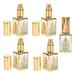 Travel Spray Bottle 5 Pcs Aroma Empty Golden Perfume Aromatherapy Glass