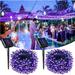 2 Pack Solar String Lights Outdoor 100 LED Extra-Long 39FT Solar Powered Lights with 8 Lighting Modes Waterproof Outdoor Lighting Decoration for Garden Patio Balcony Xmas Wedding Party - Purple