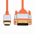 Xiwai HDMI 4K to DVI Ultra Soft High Flex HDTV Cable Hyper Super Flexible Cord High Speed Type-A Male to 24+1 Male for Computer HDTV