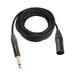 Aibecy Audio Cable 6.35mm TRS Stereo to XLR Male Balanced Interconnect for Mixer Microphone Speaker Zinc Alloy Shell Patch Cord Gold-plated Plug Play