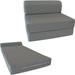 salable Futon Furniture Gray Sleeper Chair Folding Foam Bed Studio Guest Beds Sofa High Density Foam 1.8 lbs. (6 x 32 x 70)