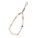 Mobile Phone Chain Cellphone Wrist Lanyard Phones Accessories Pendant Decorate Strap Pink