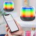 Oneshit Speaker Accessories Clearance Sale Wireless Bluetooth 5.0 Speaker Crystal Glass Dazzling Light Portable Subwoofer