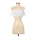 Trafaluc by Zara Tube Top White Strapless Tops - Women's Size Small