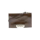 ZAC Zac Posen Leather Crossbody Bag: Patent Brown Solid Bags