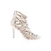 A New Day Heels: Gladiator Stiletto Party Silver Shoes - Women's Size 7 - Open Toe