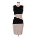 Calvin Klein Casual Dress - Sheath: Tan Color Block Dresses