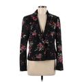 Nine West Blazer Jacket: Black Floral Jackets & Outerwear - Women's Size 6