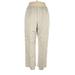 Alfred Dunner Casual Pants - High Rise Straight Leg Cargo: Tan Bottoms - Women's Size 16