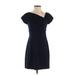 J.Crew Casual Dress - Party: Blue Print Dresses - Women's Size 2 Petite