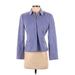 Ann Taylor LOFT Wool Blazer Jacket: Blue Jackets & Outerwear - Women's Size 2 Petite