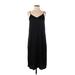 Gap Casual Dress - Midi V-Neck Sleeveless: Black Print Dresses - Women's Size X-Small